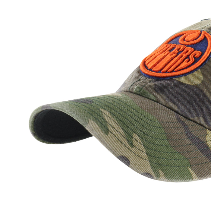 Edmonton Oilers NHL 47 Brand Men's Camo Clean up Adjustable Hat