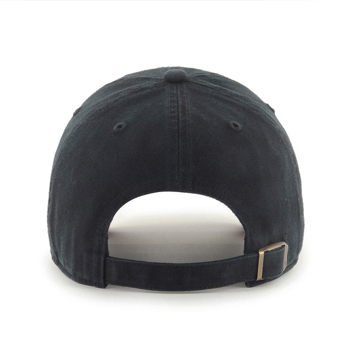 Vancouver Canucks NHL 47 Brand Men's Black  Vintage Logo Clean Up Adjustable Hat