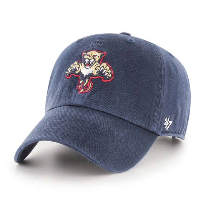 Florida Panthers NHL 47 Brand Men's Navy Vintage Clean Up Adjustable Hat
