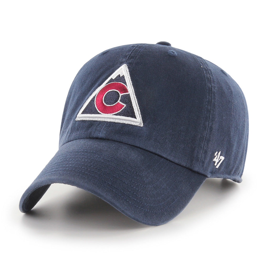 Colorado Avalanche NHL 47 Brand Casquette réglable bleu marine vintage Clean Up pour hommes