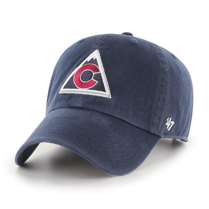 Colorado Avalanche NHL 47 Brand Men's Navy Vintage Clean Up Adjustable Hat