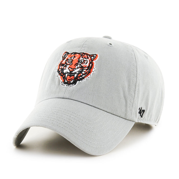 Detroit Tigers MLB 47 Brand Men's Grey 1957 Vintage Clean Up Adjustable Hat