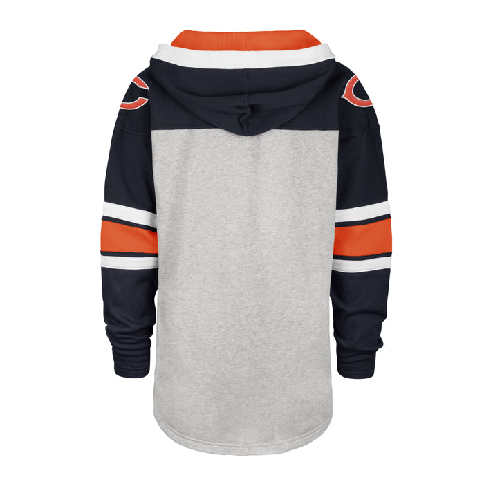 Chicago Bears NFL 47 Brand Men's Grey Gridiron Lace Up Hoodie