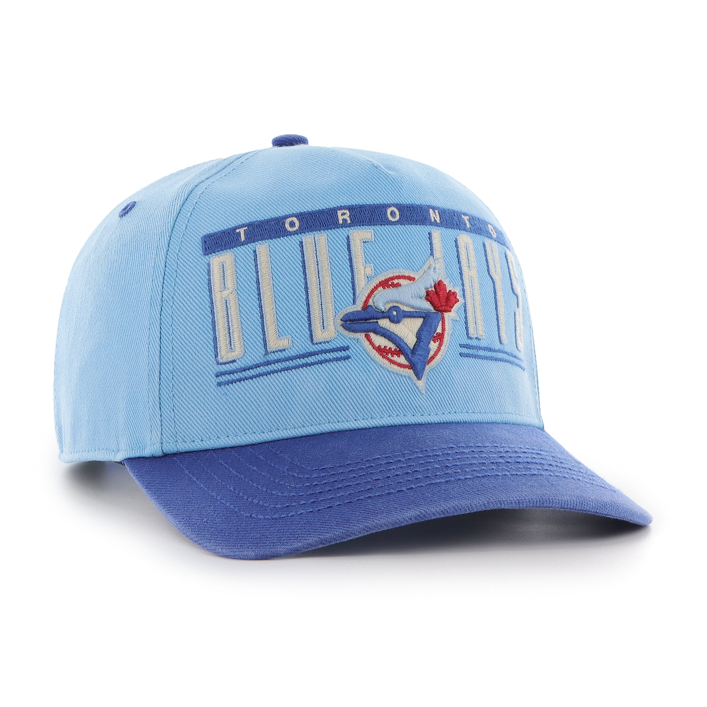 Casquette réglable bleu clair à double tête d'attelage de base pour hommes des Blue Jays de Toronto MLB 47 Brand