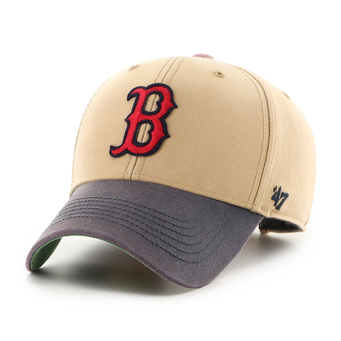 47 Brand Boston Red Sox Baseball Cap In Red With Logo And Badge Embroidery