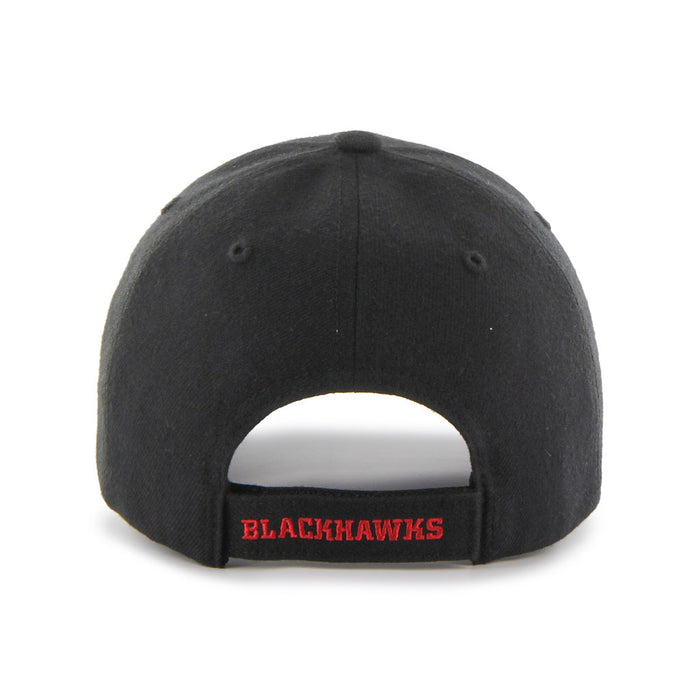 Chicago Blackhawks NHL 47 Brand Men's Black MVP Adjustable Hat