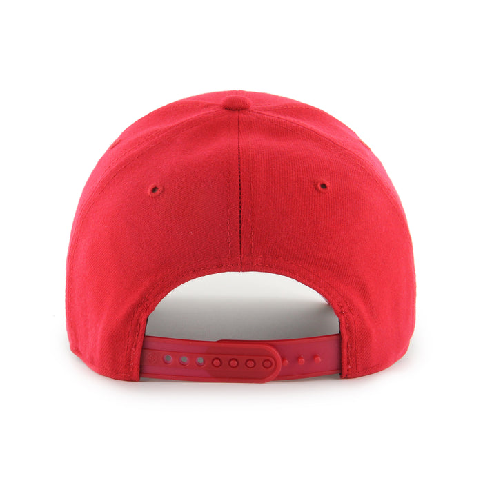 Chicago Bulls NBA 47 Brand Men's Red MVP Gold Logo Adjustable Hat