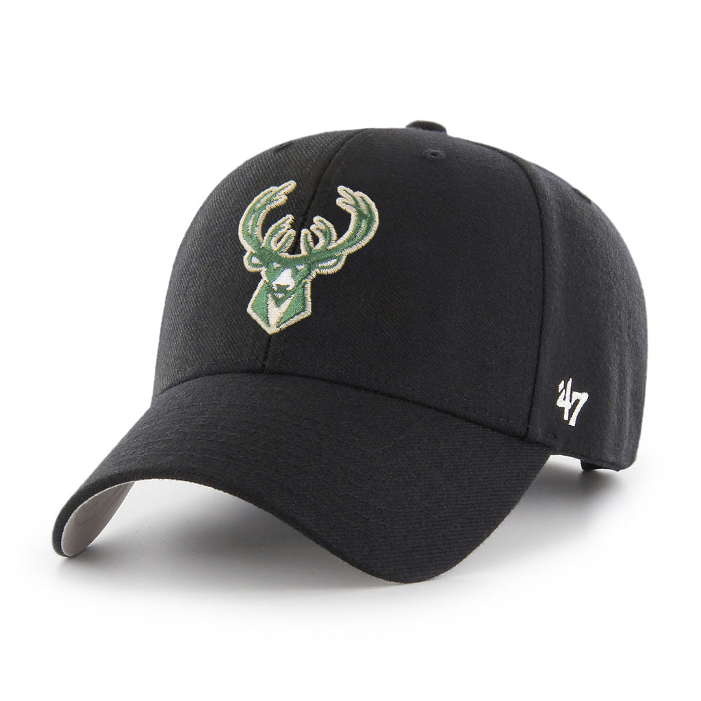 Milwaukee Bucks NBA 47 Brand Casquette réglable noire MVP pour hommes