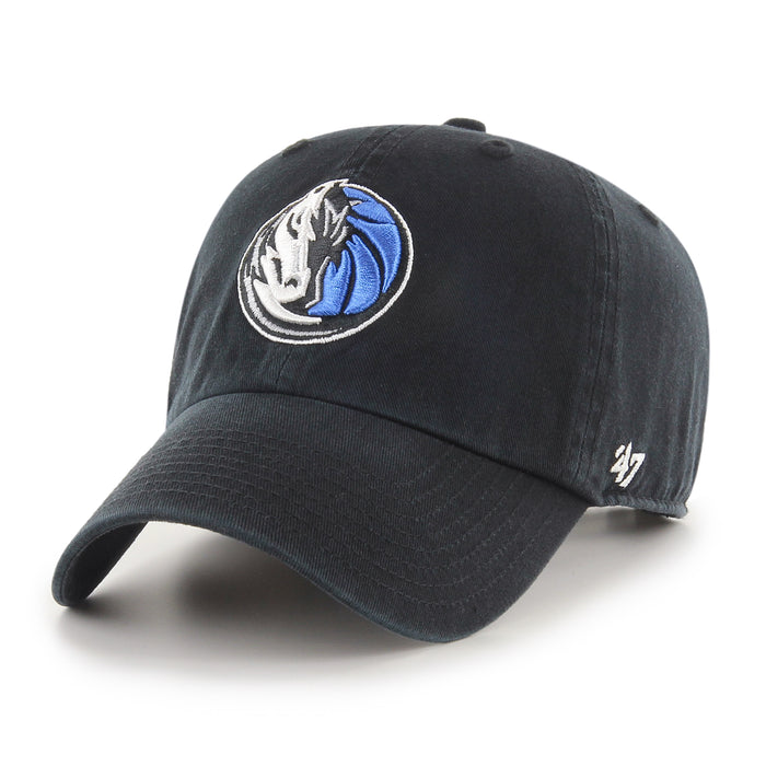 Dallas Mavericks NBA 47 Brand Men's Black Clean Up Adjustable Hat