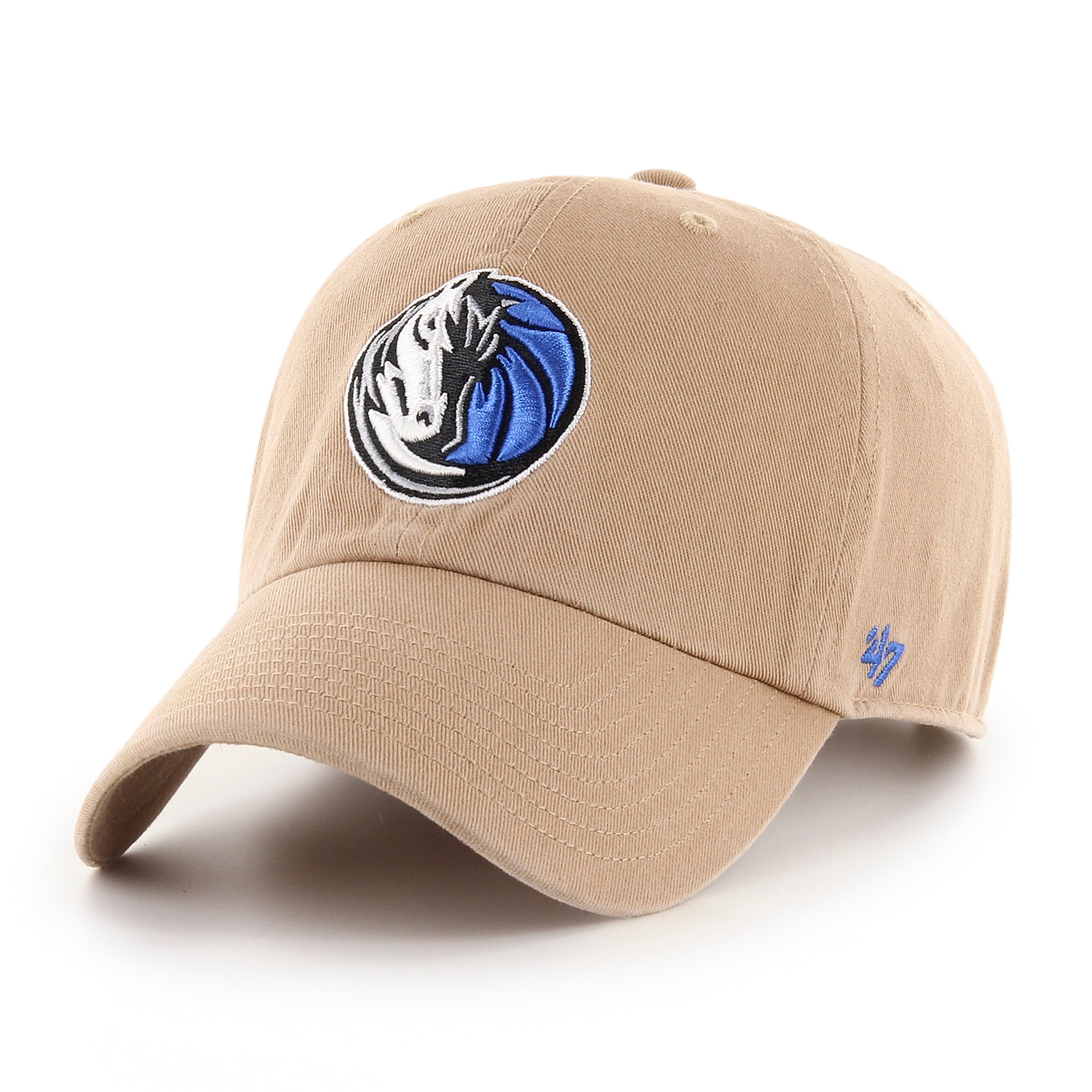 Casquette ajustable beige Clean Up des Dallas Mavericks NBA 47 Brand pour hommes