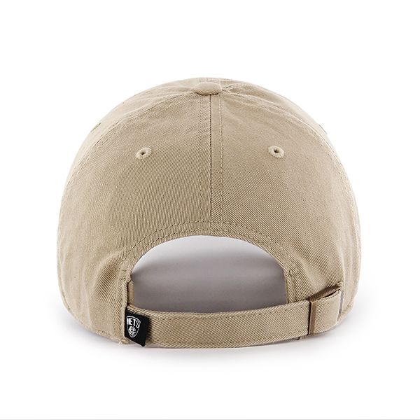 Brooklyn Nets NBA 47 Brand Men's Beige Alternate Clean Up Adjustable Hat