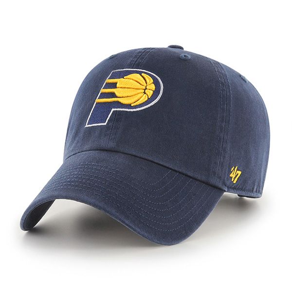 Indiana Pacers NBA 47 Brand Men's Navy Clean Up Adjustable Hat