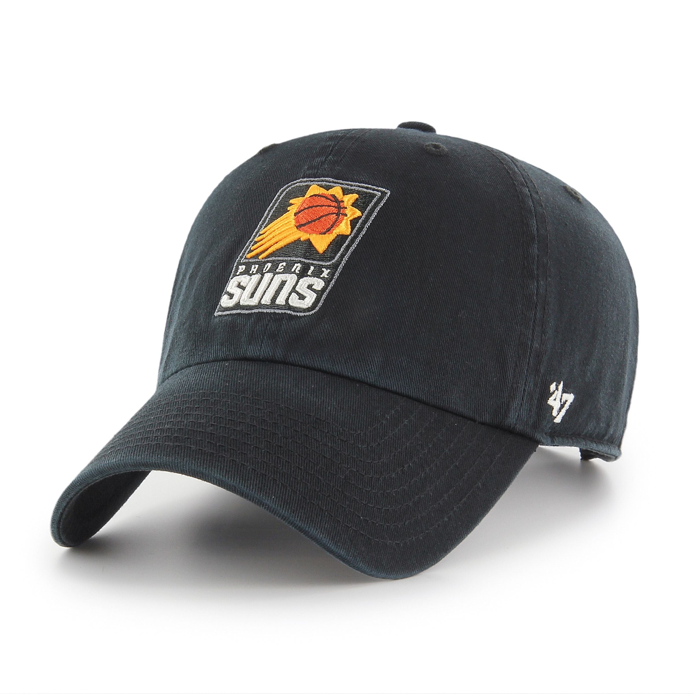 Phoenix Suns NBA 47 Brand Men's Black Clean Up Adjustable Hat