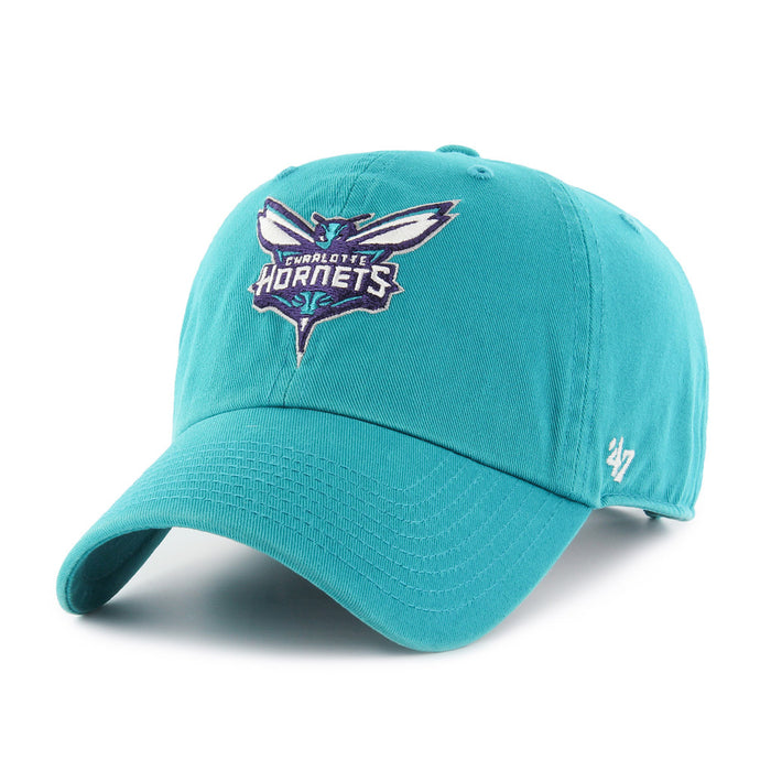 Charlotte Hornets NBA 47 Brand Men's Aqua Clean Up Adjustable Hat
