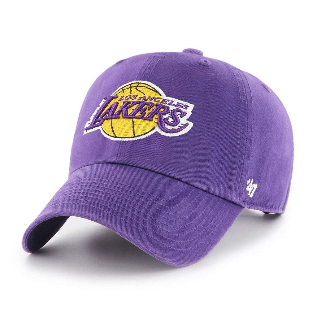 Casquette réglable Clean Up violette des Los Angeles Lakers NBA 47 Brand pour hommes