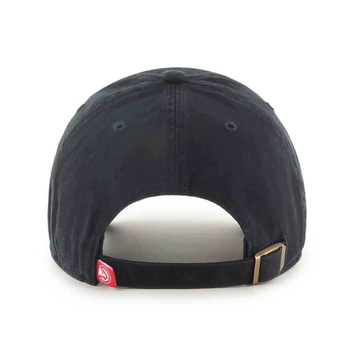 Atlanta Hawks NBA 47 Brand Men's Black on Black Clean Up Adjustable Hat