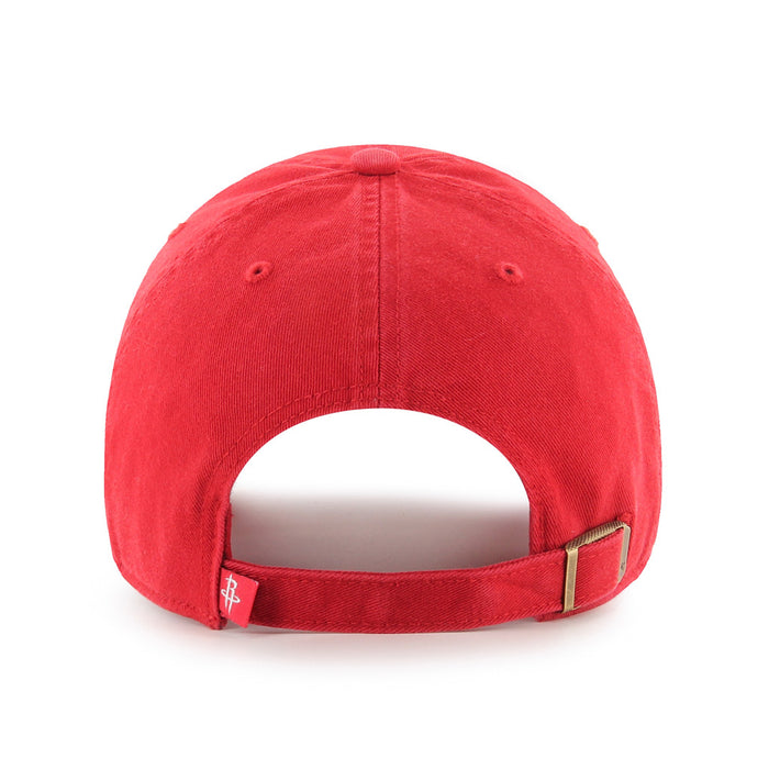 Houston Rockets NBA 47 Brand Men's Red Clean Up Adjustable Hat
