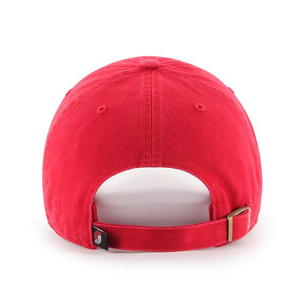 Portland Trail Blazers NBA 47 Brand Men's Red Clean Up Adjustable Hat