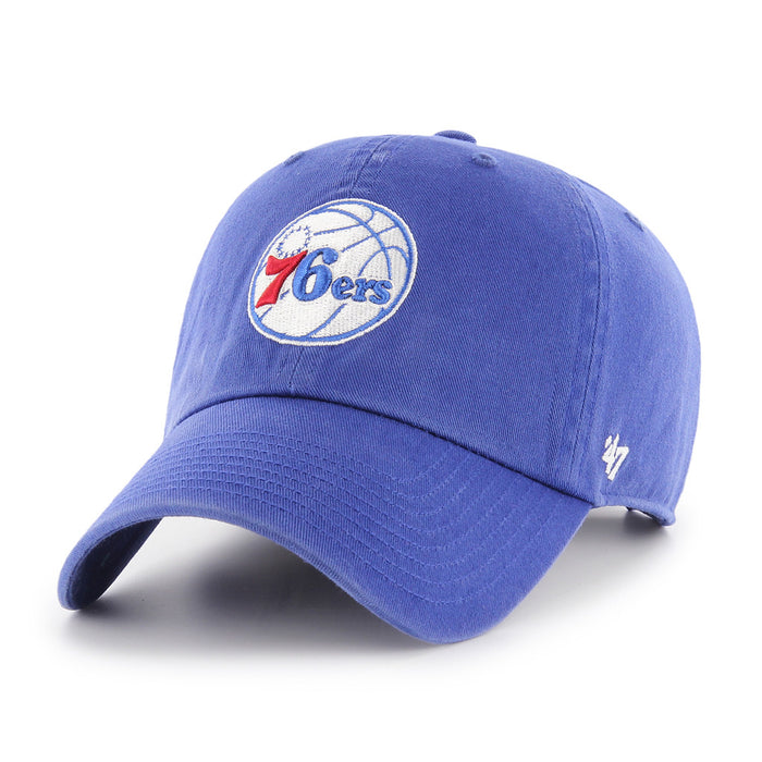 Philadelphia 76ers NBA 47 Brand Men's Royal Clean Up Adjustable Hat