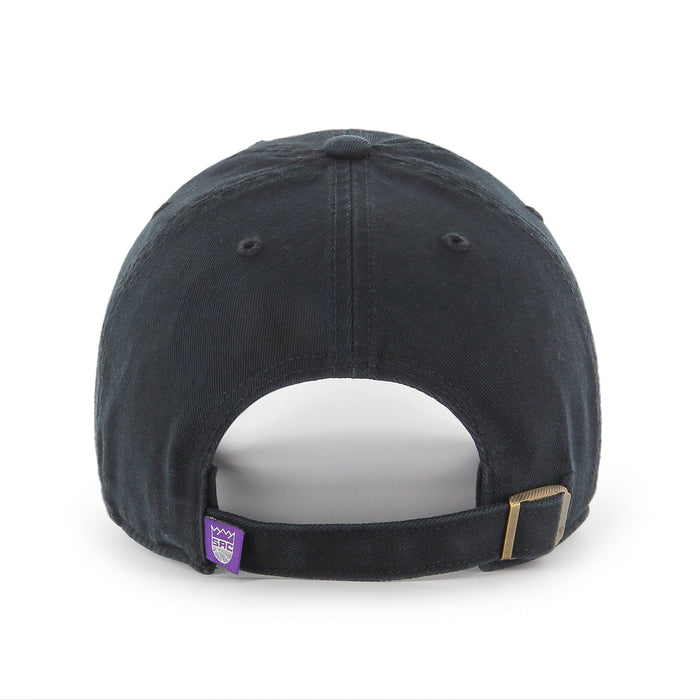 Sacramento Kings NBA 47 Brand Men's Black Clean Up Adjustable Hat