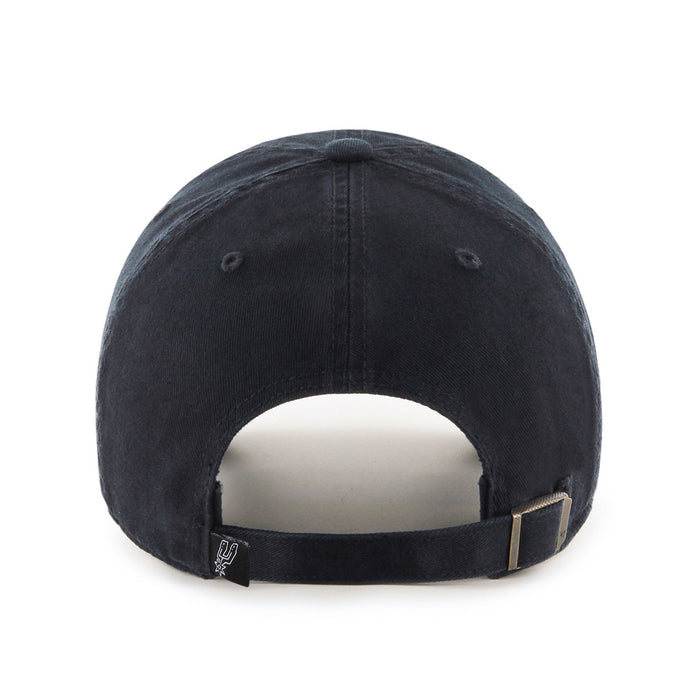 San Antonio Spurs NBA 47 Brand Men's Black Clean Up Adjustable Hat