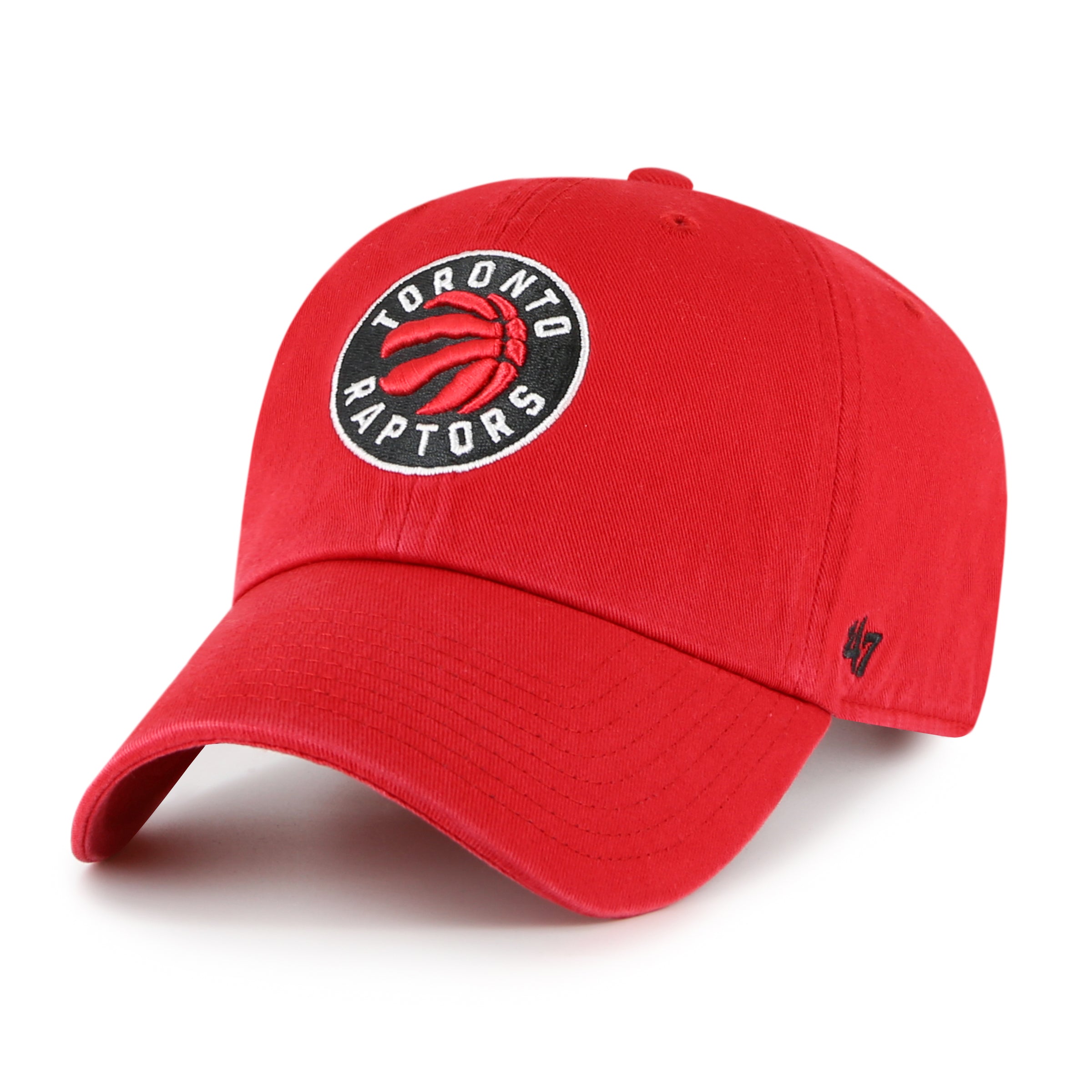 Toronto Raptors NBA 47 Brand Men's Red Clean Up Adjustable Hat