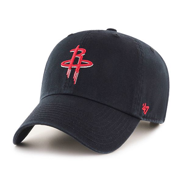 Casquette ajustable noire Clean Up NBA 47 Brand des Houston Rockets pour hommes