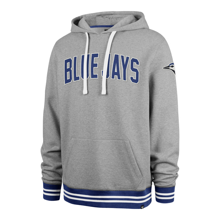 Toronto Blue Jays MLB 47 Brand Men's Athletic Grey Eastport Hoodie