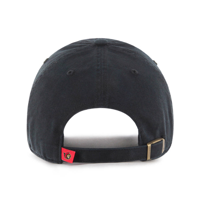 Ottawa Senators NHL 47 Brand Men's Black Clean Up Adjustable Hat