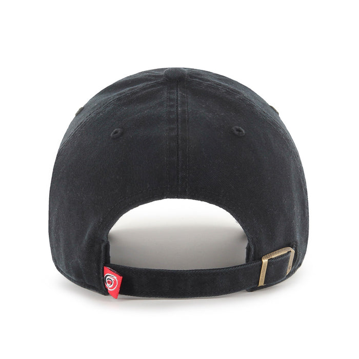 Carolina Hurricanes NHL 47 Brand Men's Black Alternate Logo Clean Up Adjustable Hat