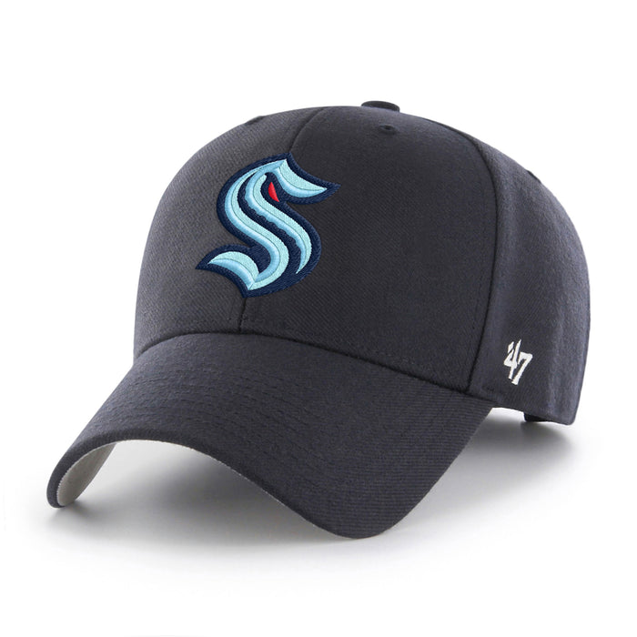Seattle Kraken NHL 47 Brand Men's Navy MVP Adjustable Hat