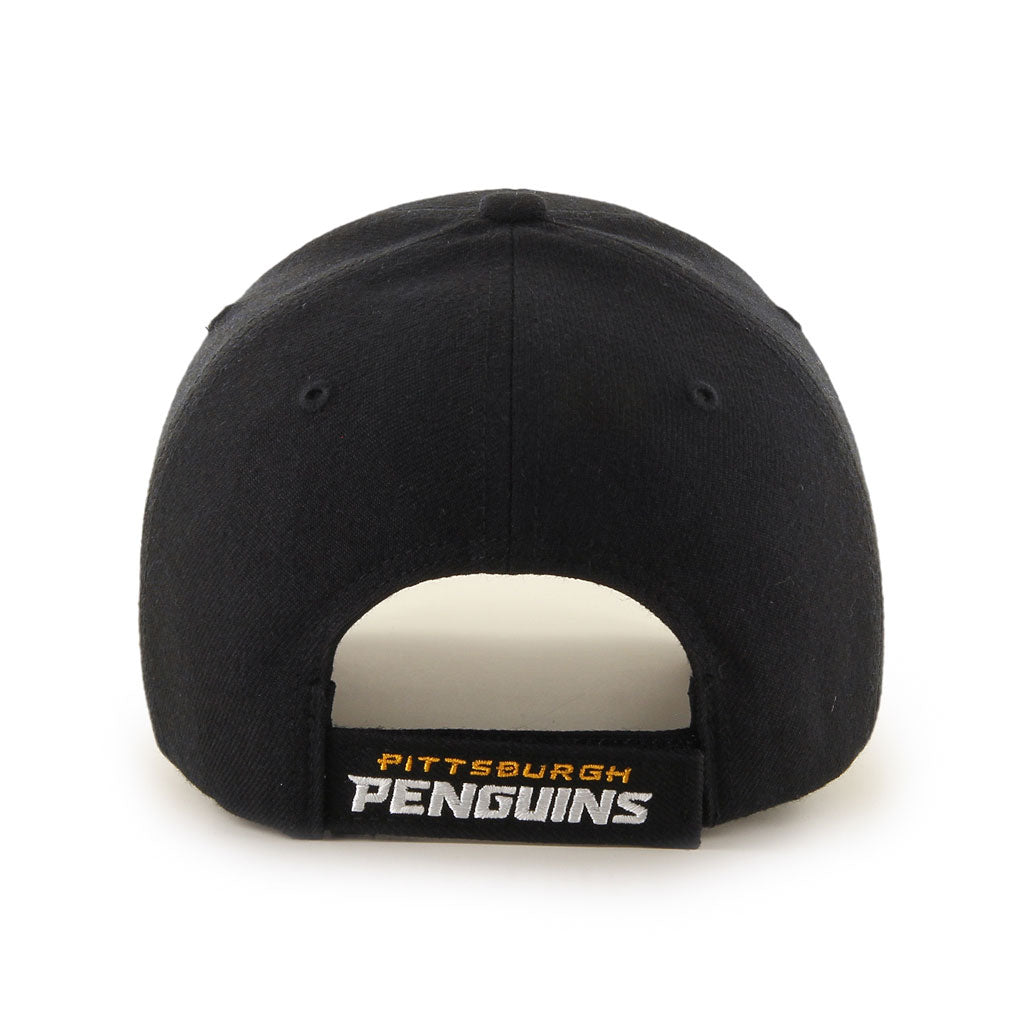 Pittsburgh Penguins NHL 47 Brand Men's Black MVP Adjustable Hat