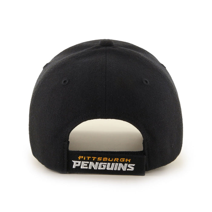 Pittsburgh Penguins NHL 47 Brand Men's Black MVP Adjustable Hat