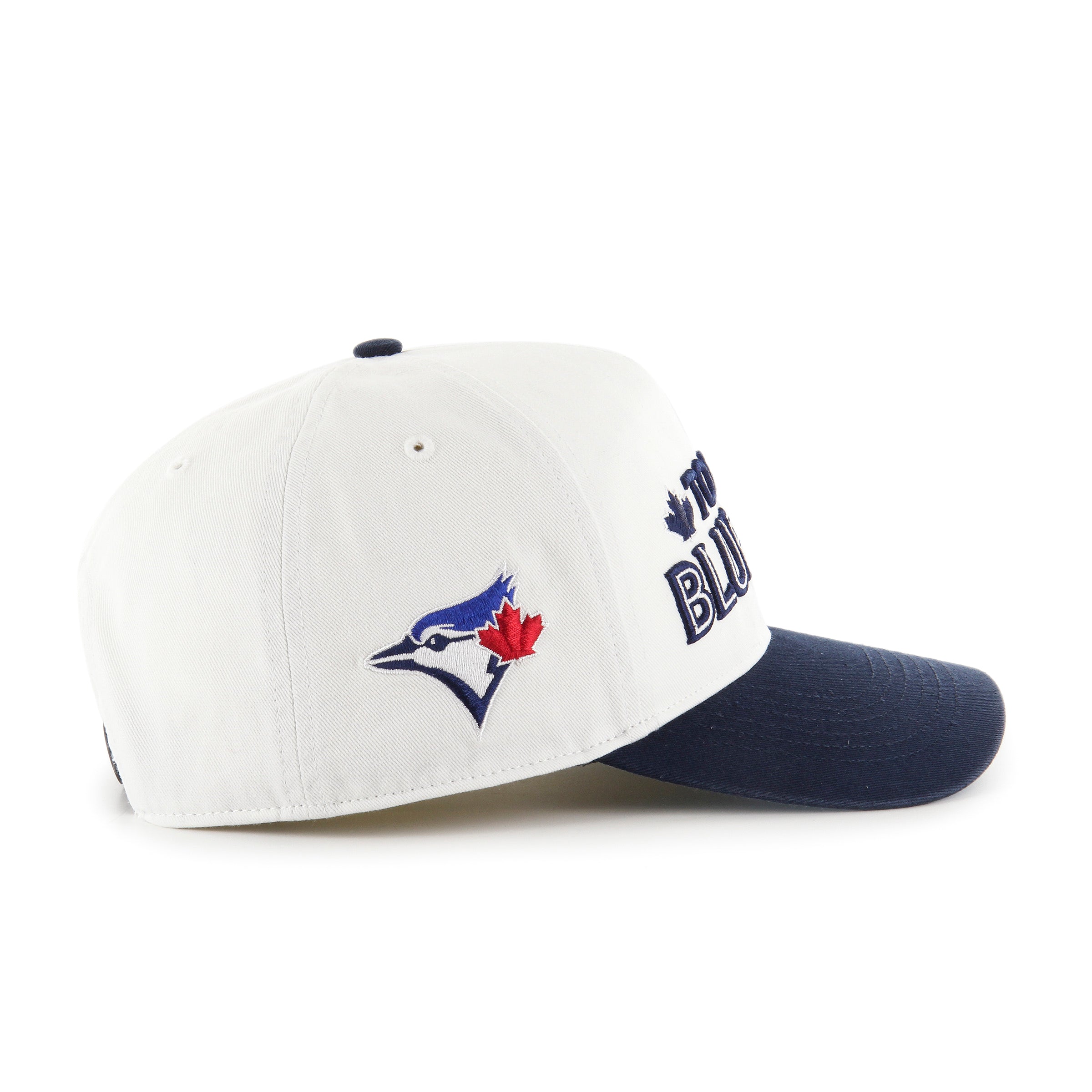 Casquette à visière à pression double pour homme de la marque MLB 47 des Blue Jays de Toronto