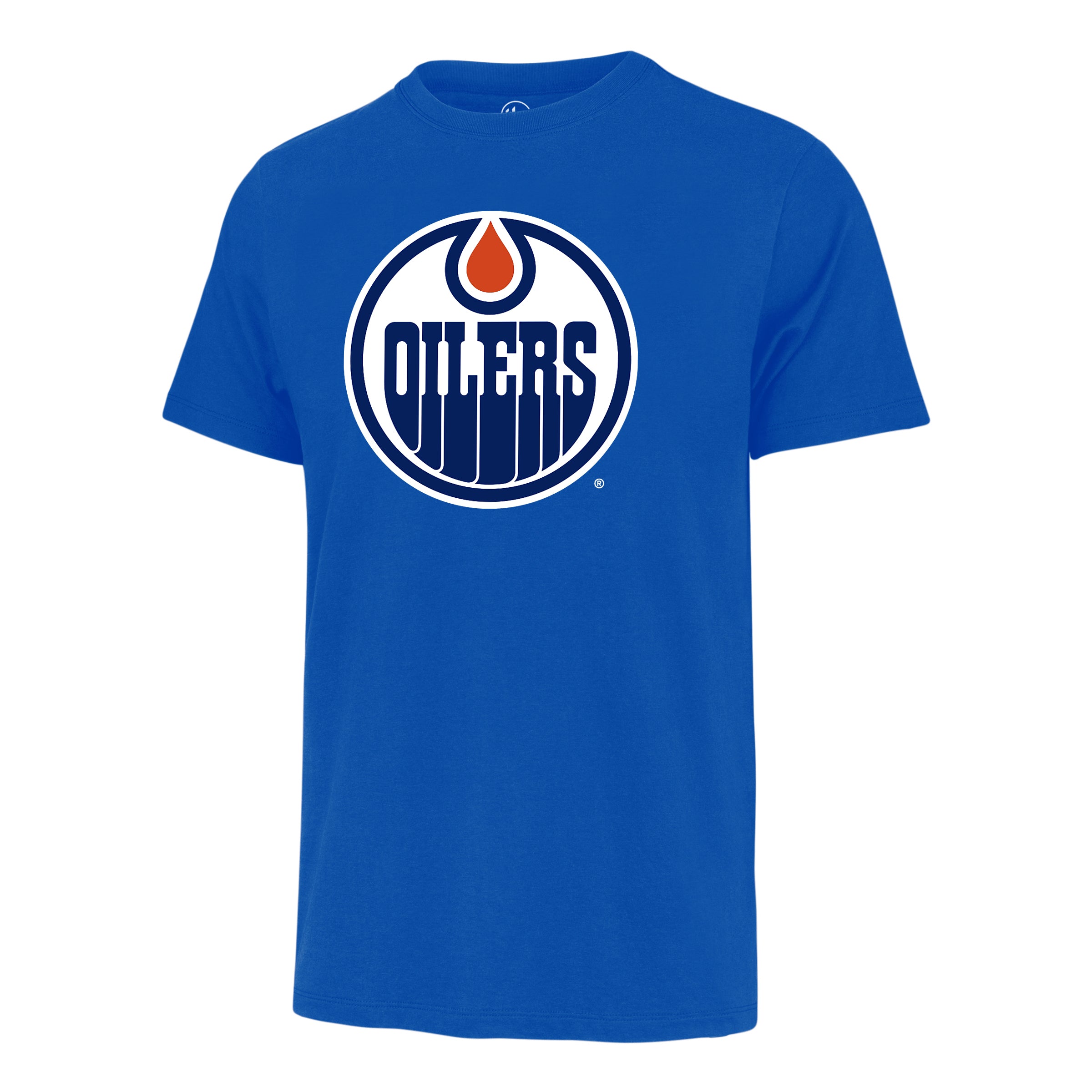 T-shirt de fan à imprimé royal des Oilers d'Edmonton NHL 47 Brand pour hommes