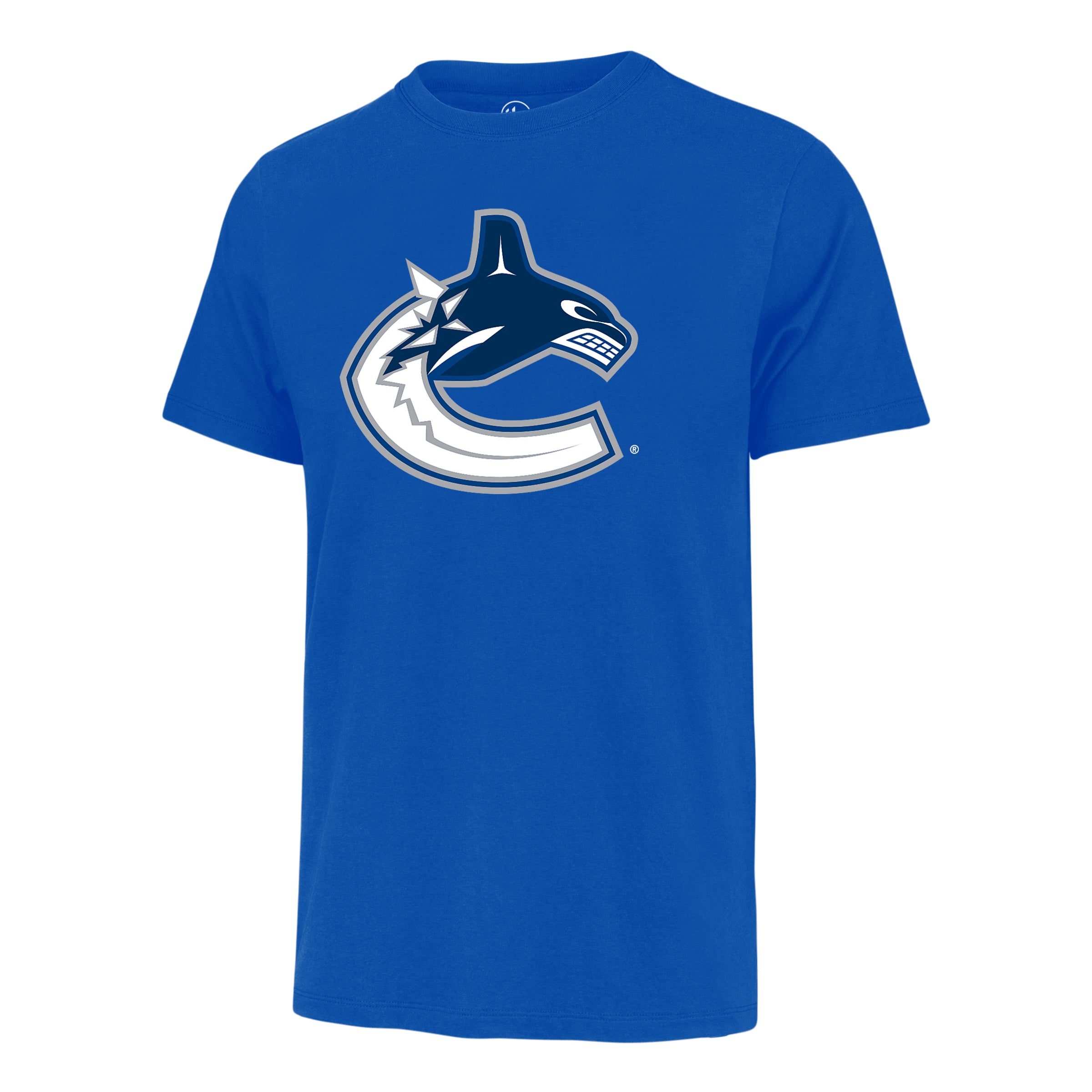 T-shirt de fan à imprimé bleu pour hommes des Canucks de Vancouver NHL 47