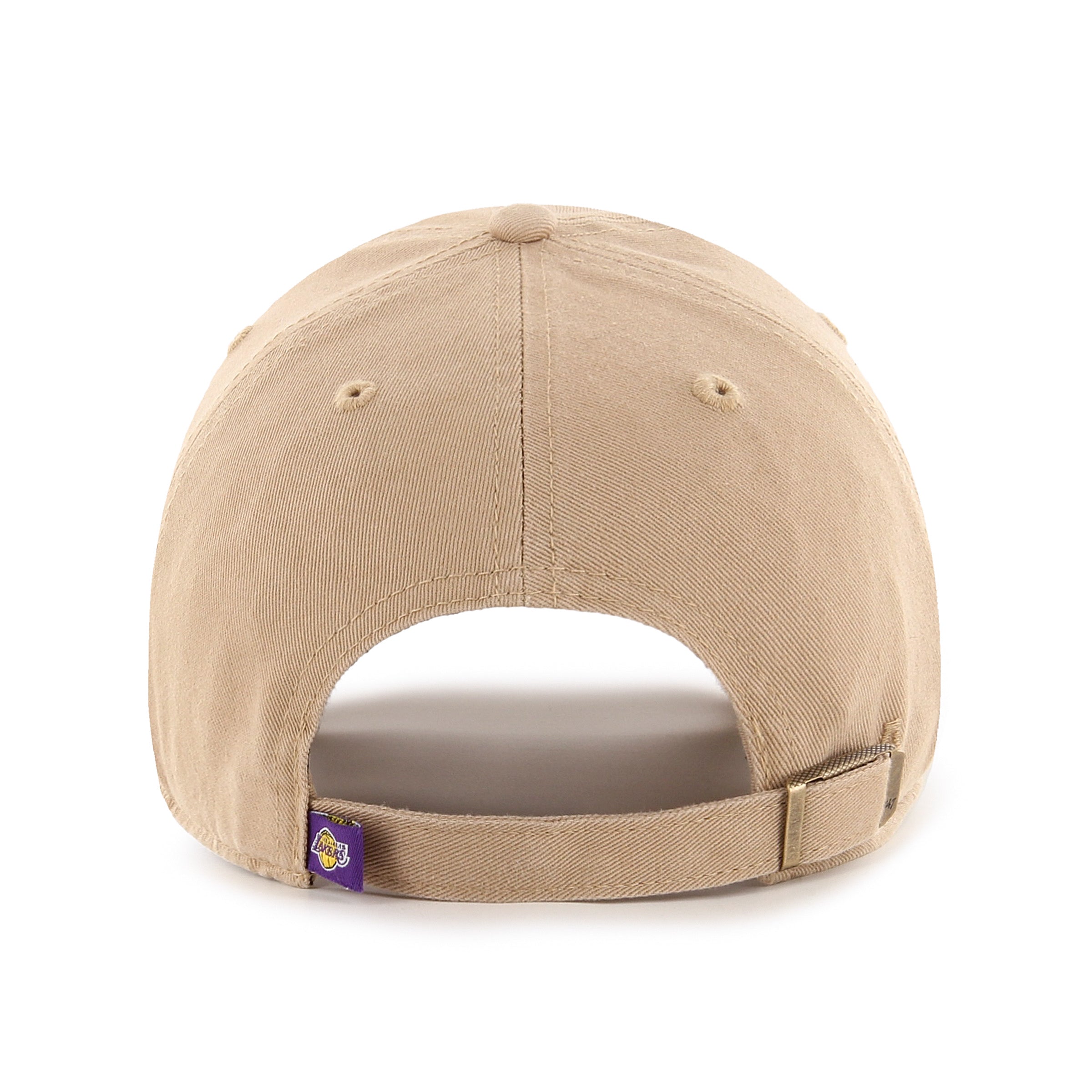 Los Angeles Lakers NBA 47 Brand Men's Khaki Clean Up Adjustable Hat