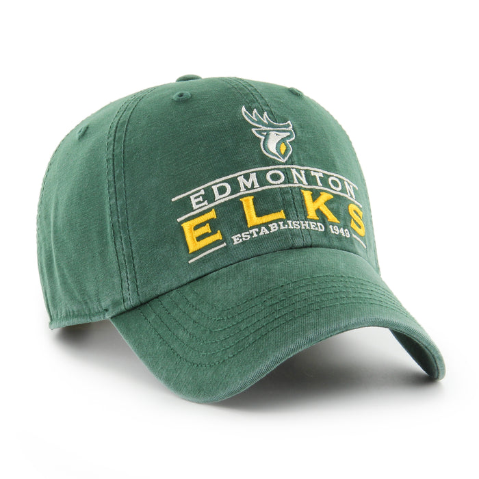 Edmonton Elks CFL 47 Brand Men's Green Vernon Clean up Adjustable Hat