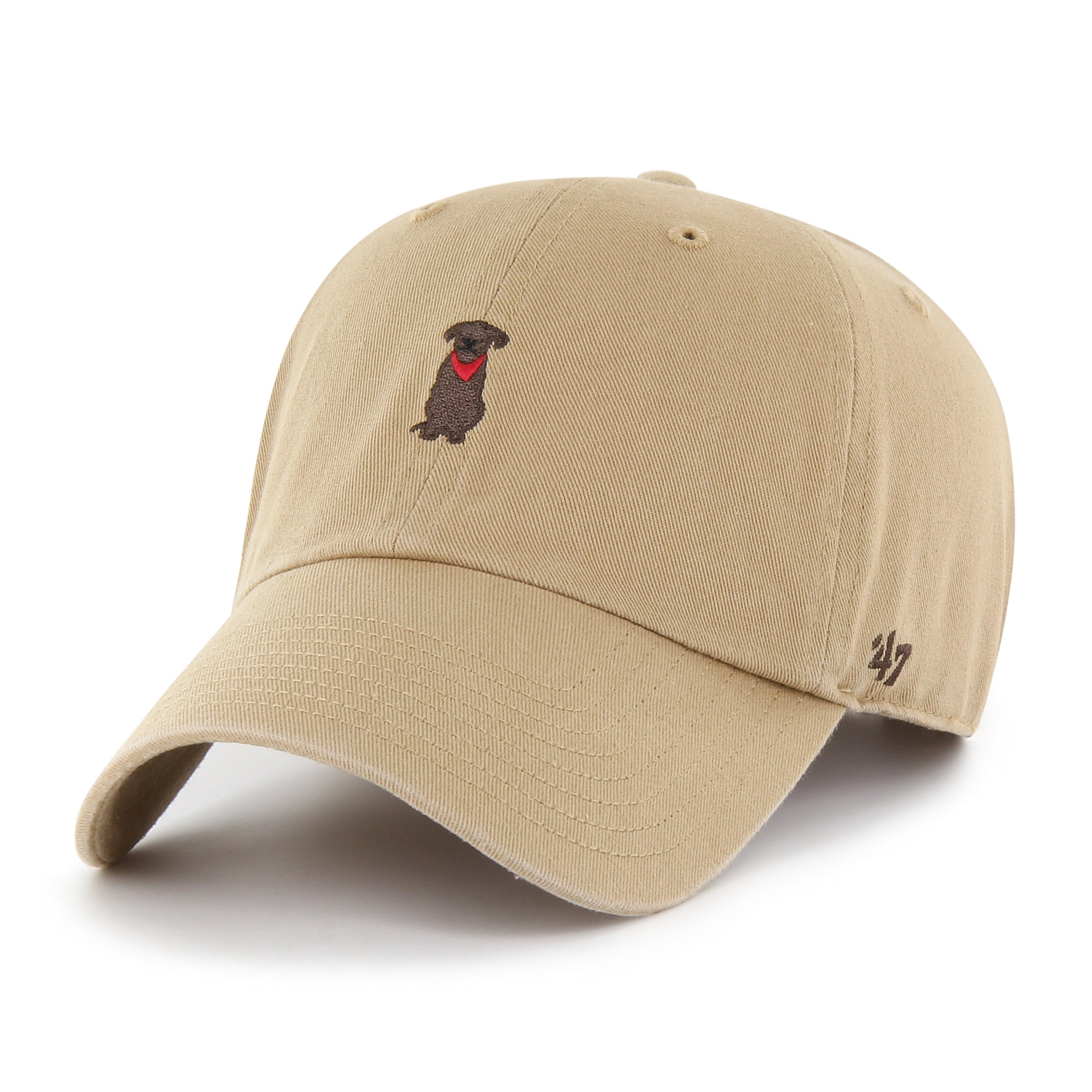 Chocolate Lab Canine Collection 47 Brand Men's Khaki Clean Up Adjustable Hat