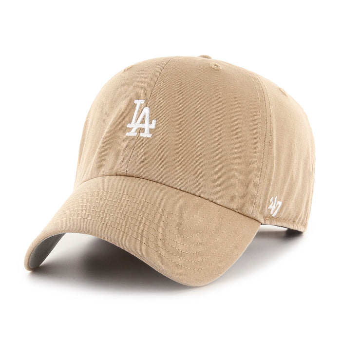 Los Angeles Dodgers MLB 47 Brand Men's Khaki Base Runner Clean Up Adjustable Hat