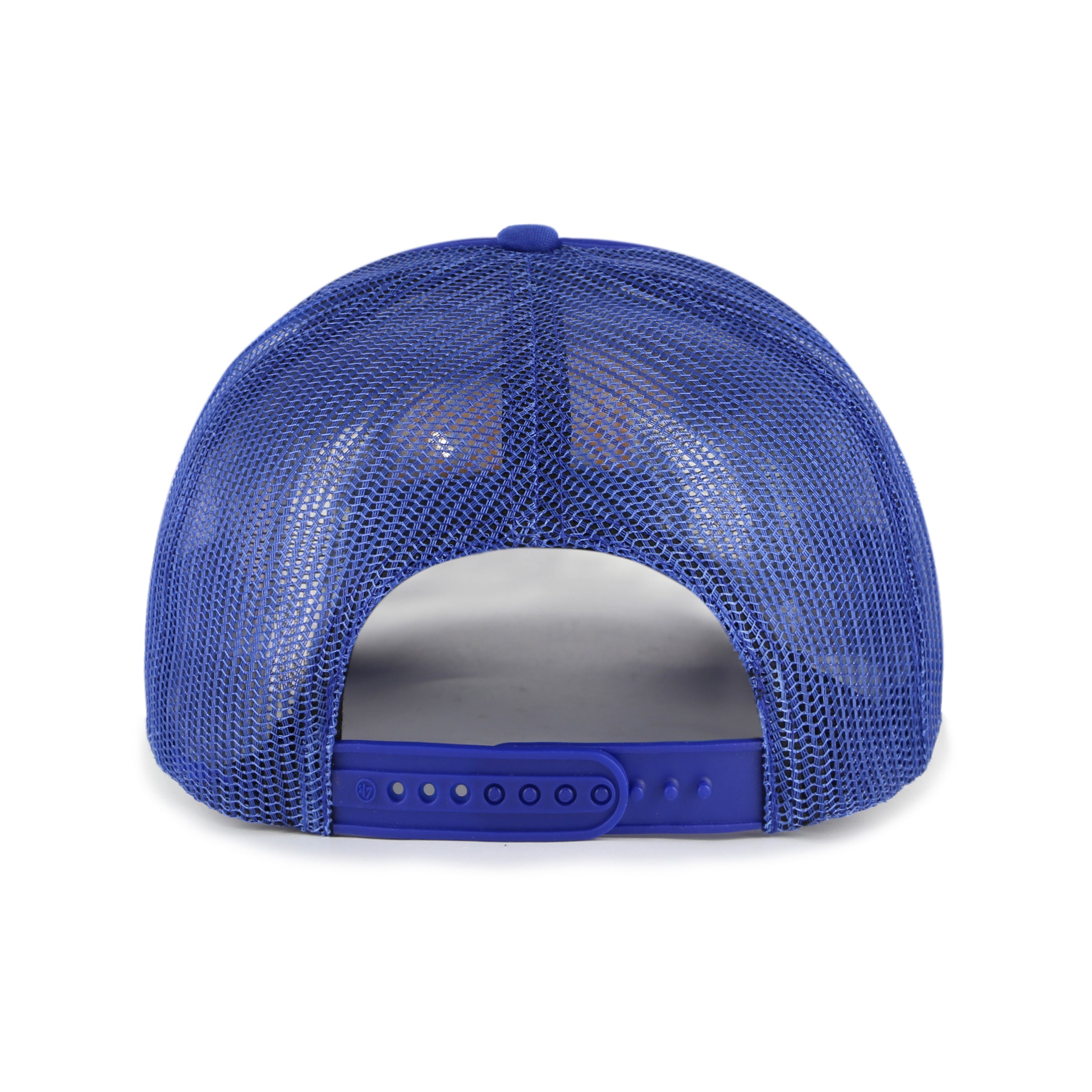 Toronto Blue Jays MLB 47 Brand Casquette de camionneur en maille sur le devant en mousse Cooperstown bleu royal pour hommes