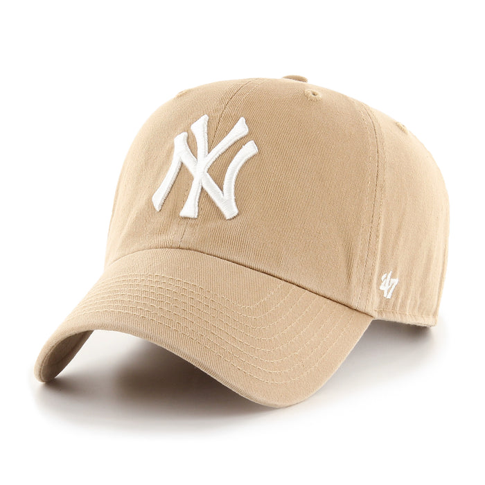 New York Yankees MLB 47 Brand Men's Khaki Clean Up Adjustable Hat