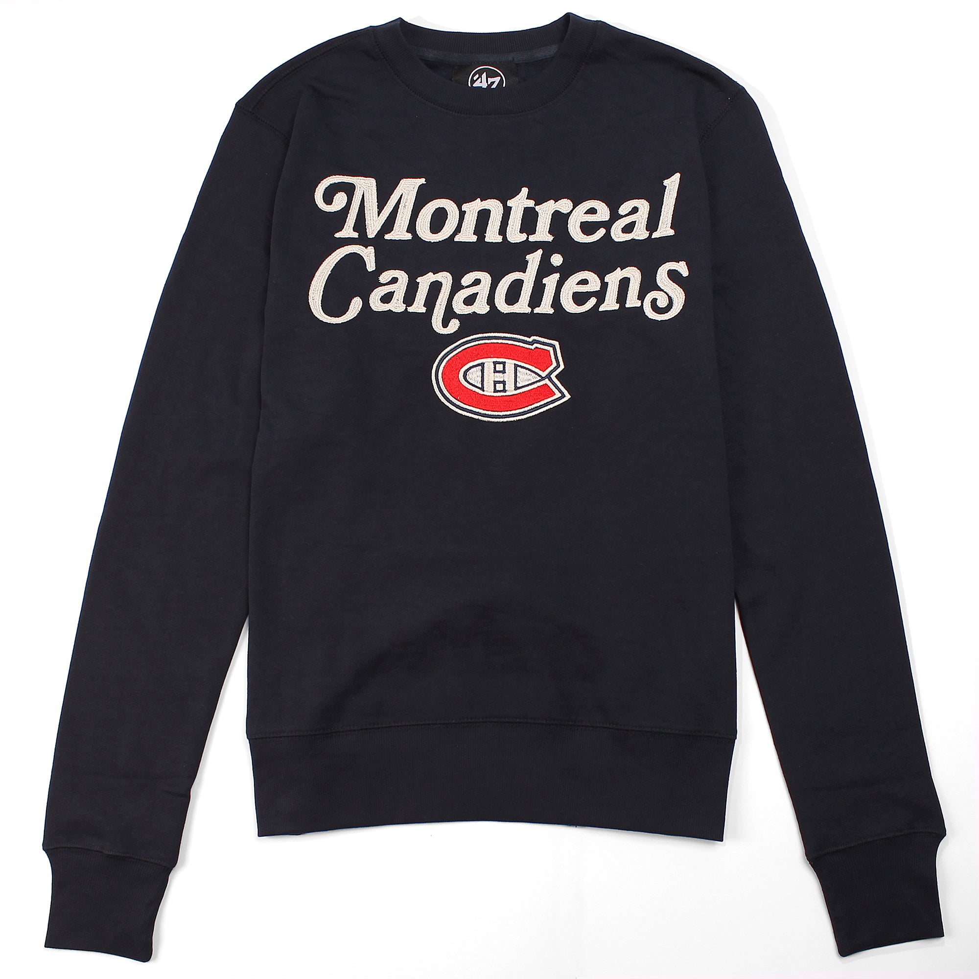 Sweat-shirt bleu marine Swank Crew des Canadiens de Montréal NHL 47 Brand pour hommes