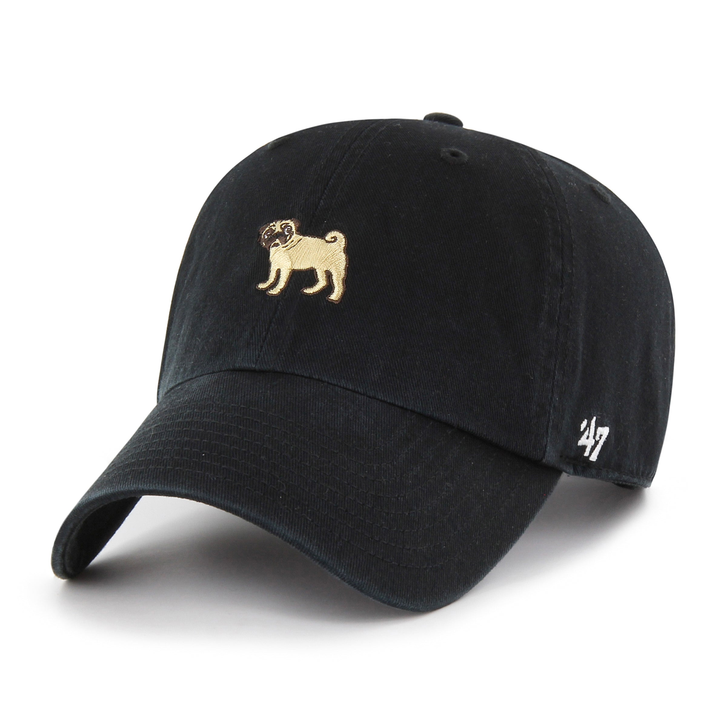 Pug Canine Collection 47 Brand Chapeau réglable noir pour hommes