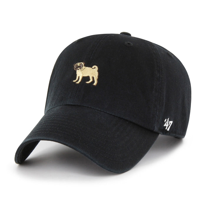 Pug Canine Collection 47 Brand Men's Black Clean Up Adjustable Hat