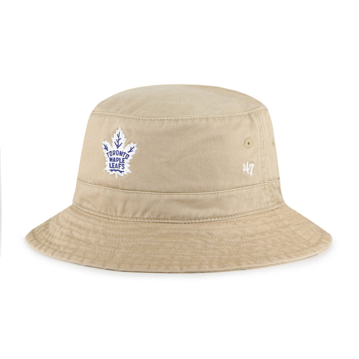 Toronto Maple Leafs NHL 47 Brand Men's Khaki Bucket Hat