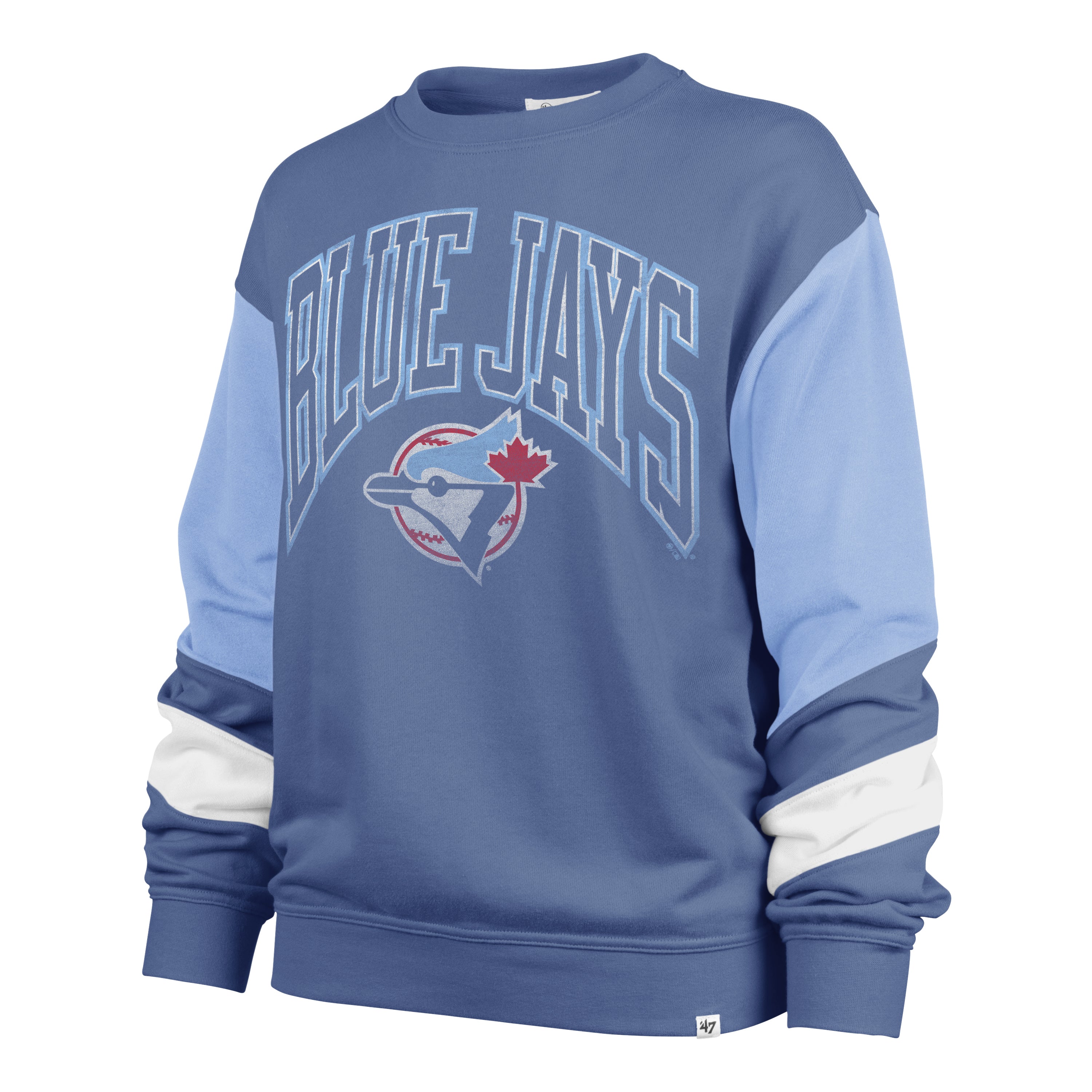 Toronto Blue Jays MLB 47 Brand Women's Blue Nova Dorset Park Crew Sweater