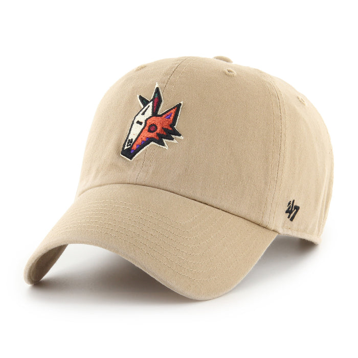 Arizona Coyotes NHL 47 Brand Men's Natural Clean Up Alternate Adjustable Hat