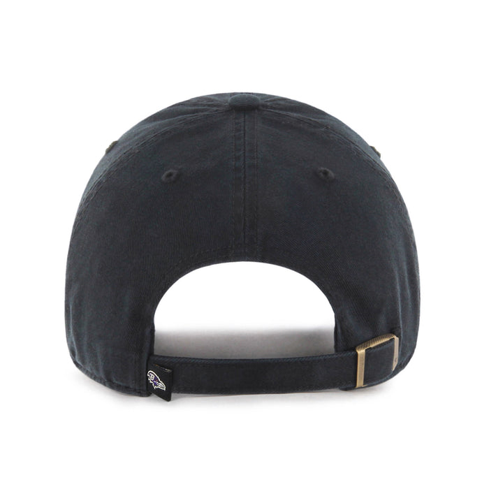 Baltimore Ravens NFL 47 Brand Men's Black Clean up Adjustable Hat