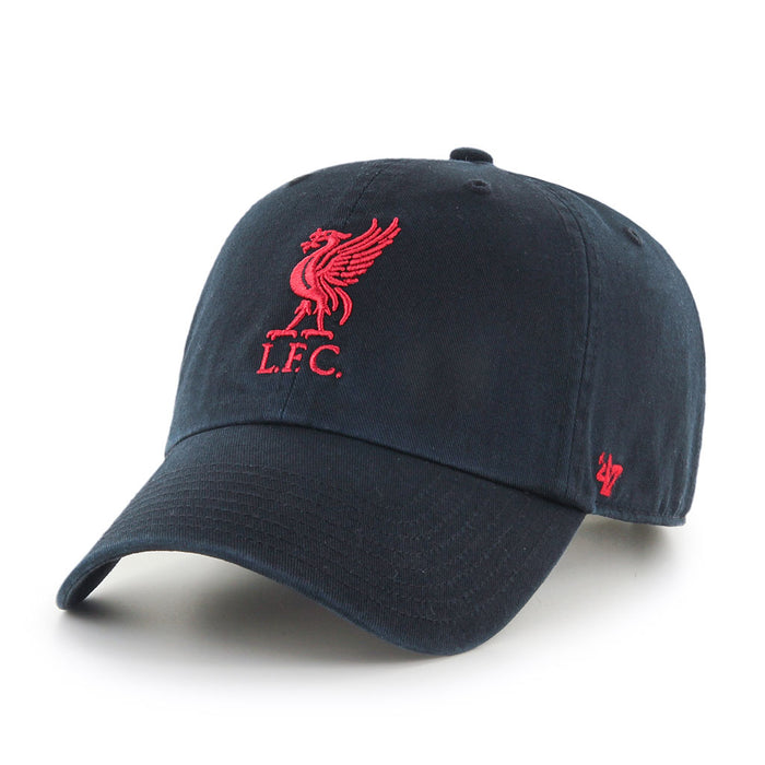 Liverpool FC EPL 47 Brand Men's Black Clean up Alternate Adjustable Hat